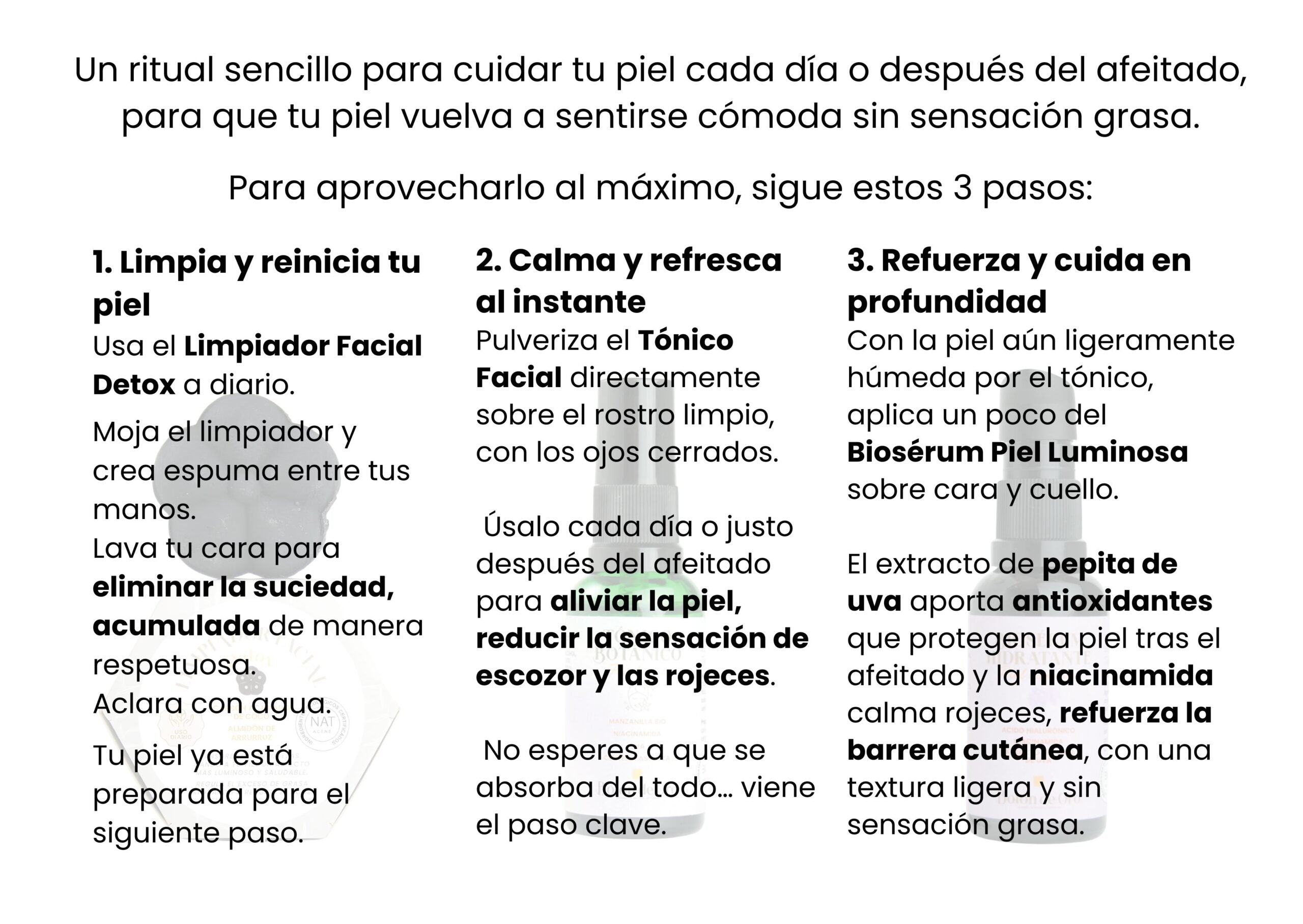 Pack Él, piel en calma